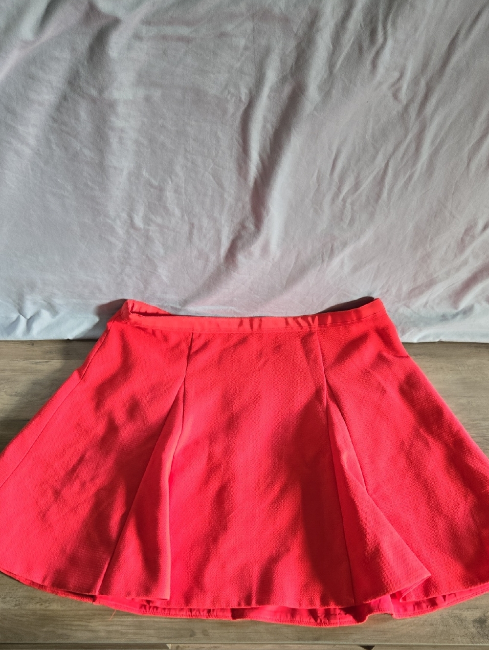 J. Crew Bright Coral Circle Skirt